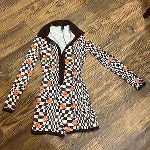 70s style romper-Size XS